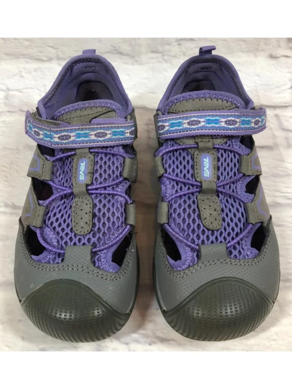 TEVA Girls 2 Rollick Lavender/Gray Water Sport Sandals Shoes